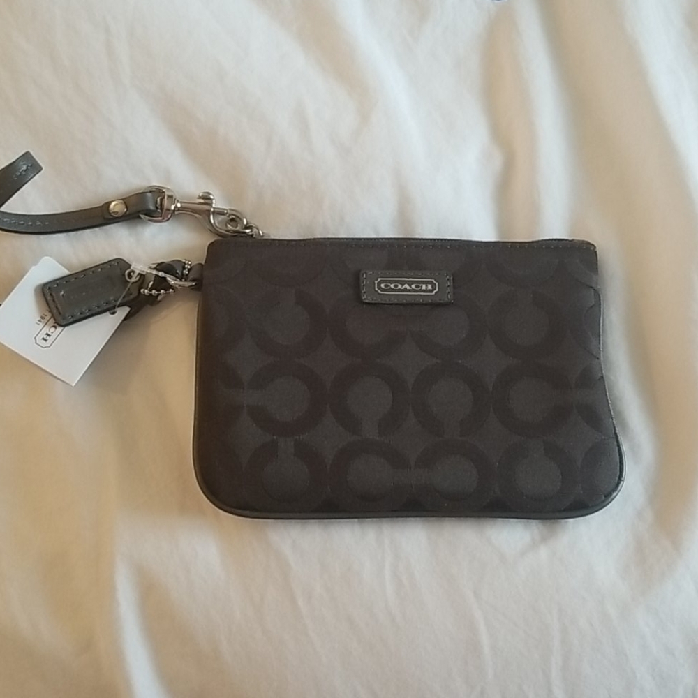 Small coach wristlet